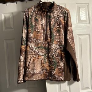 Cinch Outdoor Half Zip Real Tree Pullover